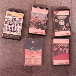 5 Vintage Cassette tapes